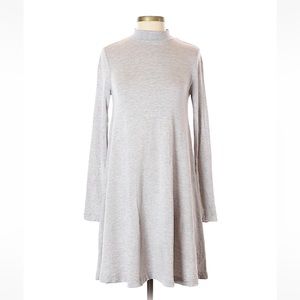 Lou & Grey Mock Neck Comfy Grey Dress